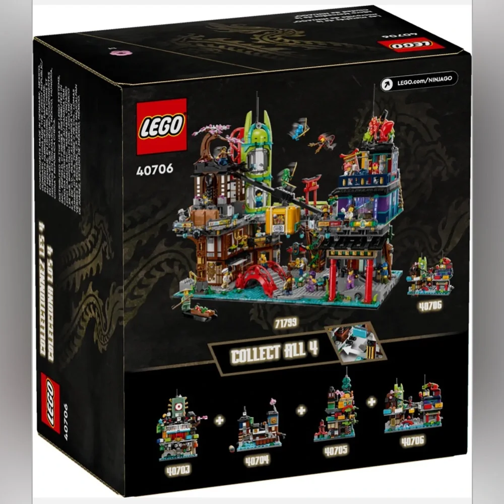 LEGO Micro NINJAGO City Markets 40706 NEW in Sealed Box